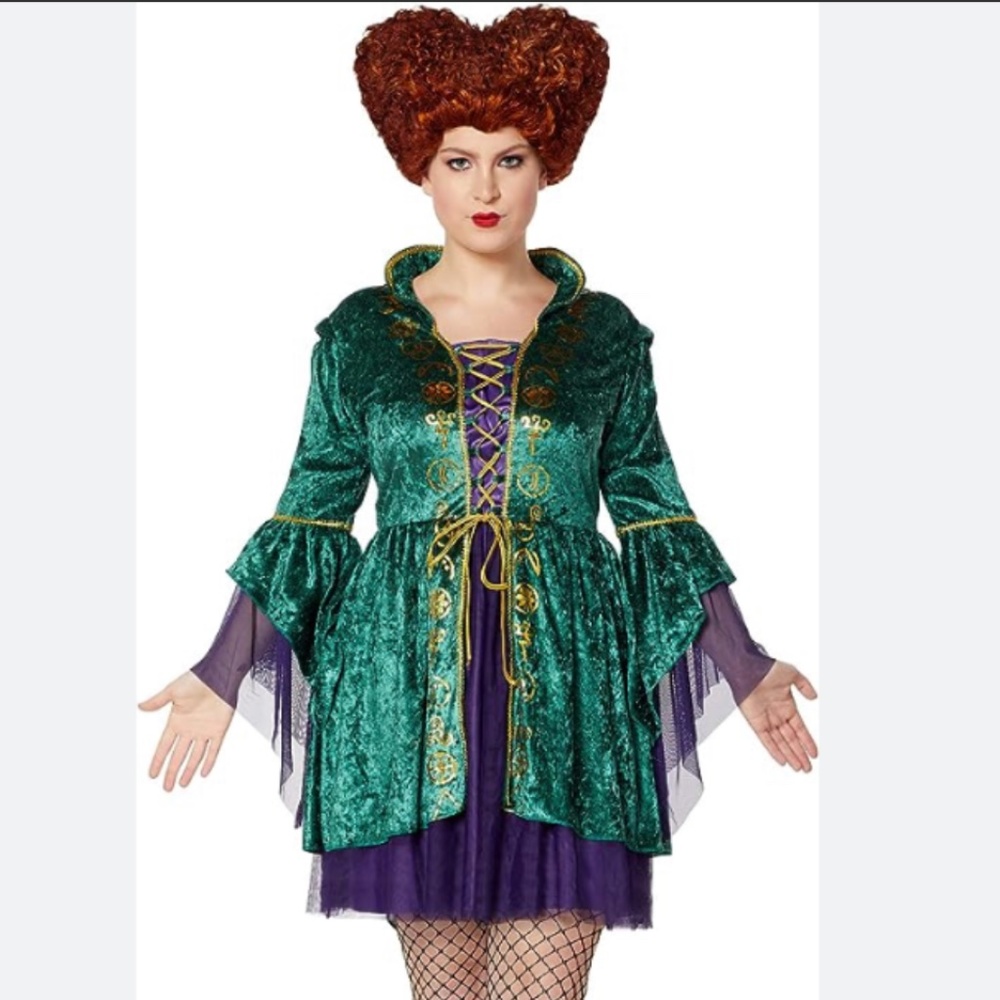 Disney Halloween Hocus Pocus Adult Winifred Sanderson Dress
